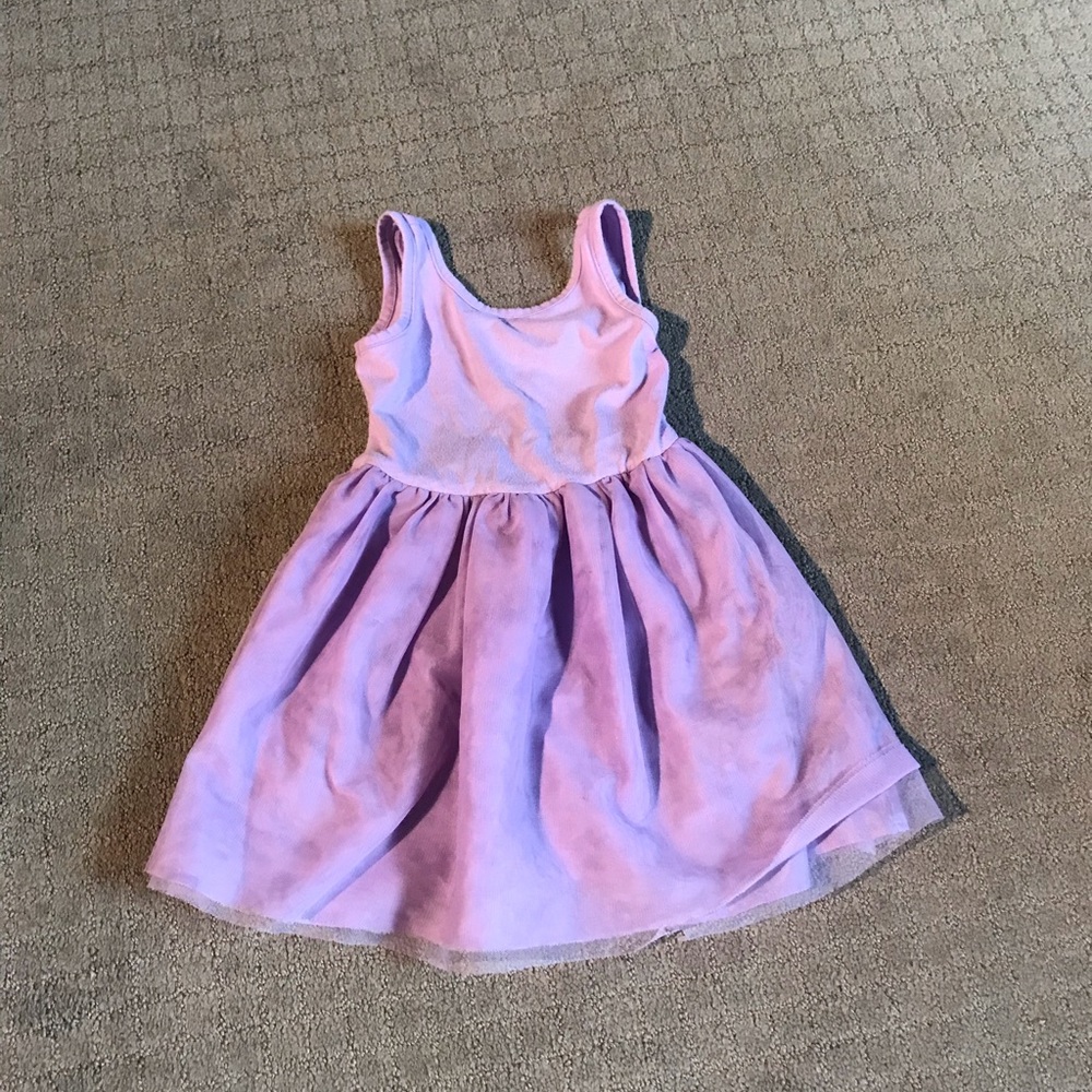 Girls purple tutu styled dress